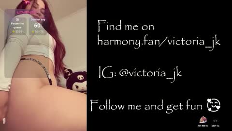 Snapshot of victoriajk chatting on September 2025 11:56:02 AM Victoria online show from September 2025 11:56:02 AM