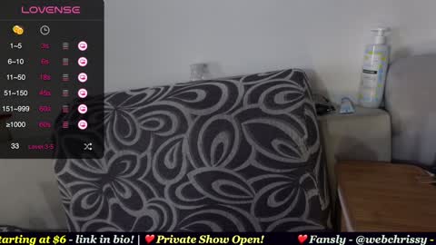 Chrissy online show from January 2025 07:49:02 AM