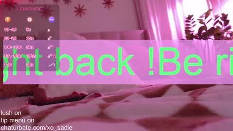 Xo Sadie online show from December 2025 07:03:02 AM