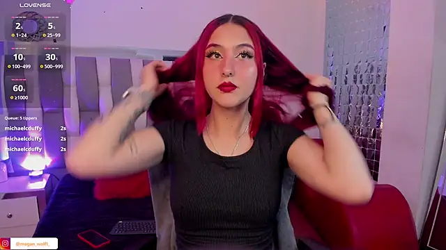 Snapshot of Megan_wolf1_ chatting on January 2025 05:15:02 AM Megan wolf1  online show from January 2025 05:15:02 AM