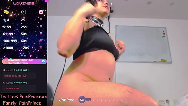 pain princee online show from December 2024 09:22:01 PM