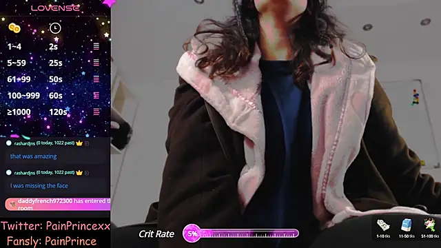 pain princee online show from December 2024 03:19:02 PM