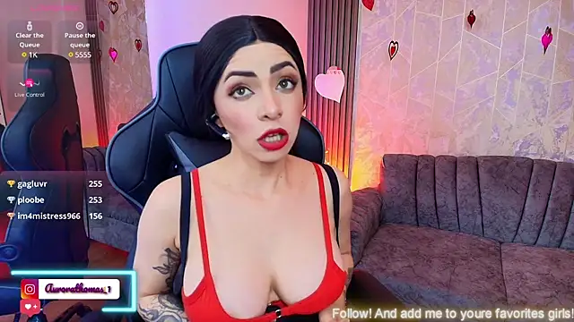 Aurora thomas  1 online show from February 2025 04:56:02 PM