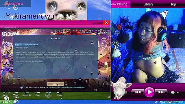 Snapshot of YukiRam chatting on November 2025 02:02:01 AM YukiRam online show from November 2025 02:02:01 AM