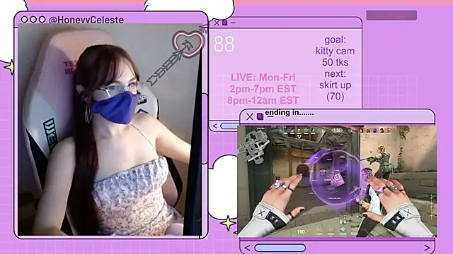 Snapshot of HoneyyCeleste chatting on July 2026 07:04:01 PM HoneyyCeleste online show from July 2026 07:04:01 PM