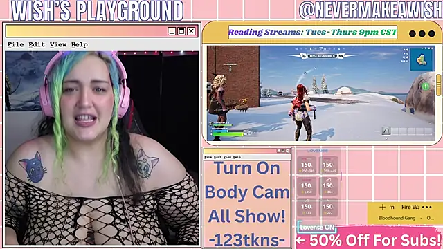 nevermakeawish online show from February 2026 05:02:02 PM