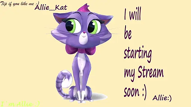Allie Kat online show from July 2026 02:34:02 PM
