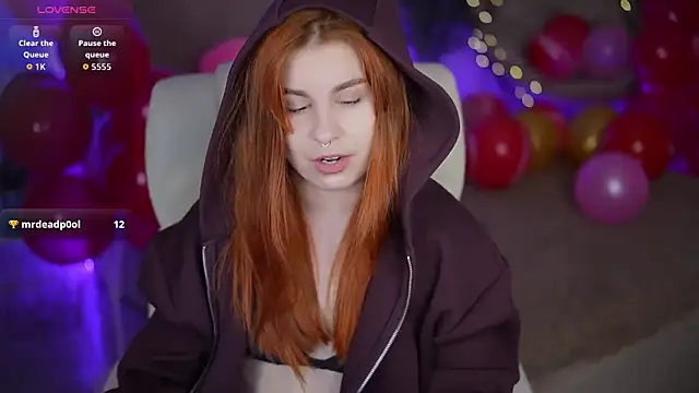 Snapshot of GingerPinky chatting on February 2026 08:35:02 PM GingerPinky online show from February 2026 08:35:02 PM