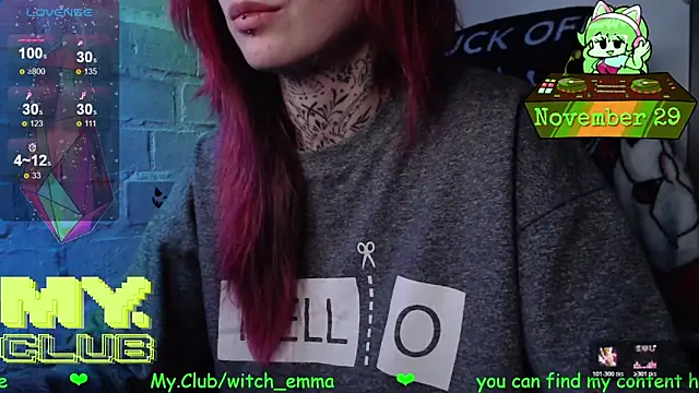 Witch Emma online show from November 2025 09:23:01 AM