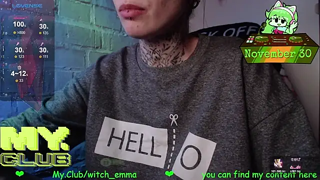 Witch Emma online show from November 2025 01:26:02 PM