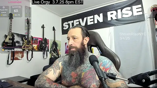 Snapshot of StevenRiseNYC chatting on March 2025 06:44:01 AM StevenRiseNYC online show from March 2025 06:44:01 AM
