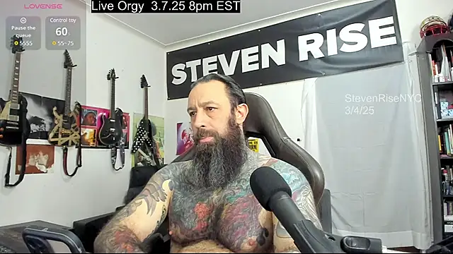 Snapshot of StevenRiseNYC chatting on March 2025 02:18:02 PM StevenRiseNYC online show from March 2025 02:18:02 PM